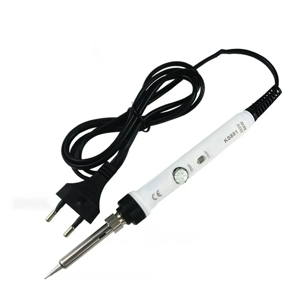 

Internal Heating Type Soldering Iron With Indicator 60W Plastic Handle 110/220V Welding Tool Ceramic Heater Soldering Tips Rewor