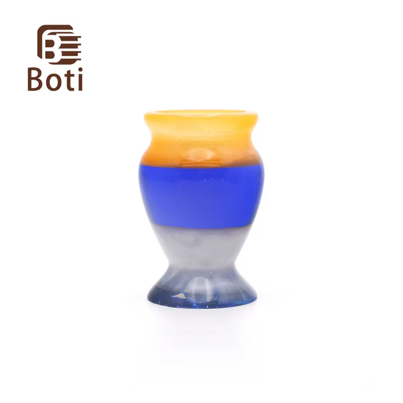 

Boti Brush-Vase Style Colorful Resin Handle Men's Shaving Brush Handle Daily Use Beard Care High-Quality Beard Pen