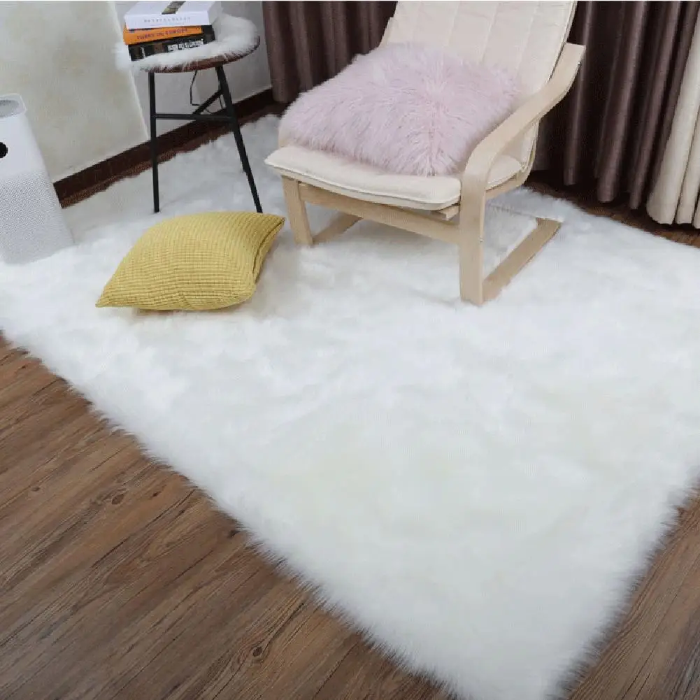 60x150 см мохнатые коврики мягкий искусственный мех шерсть гостиная диван ковер