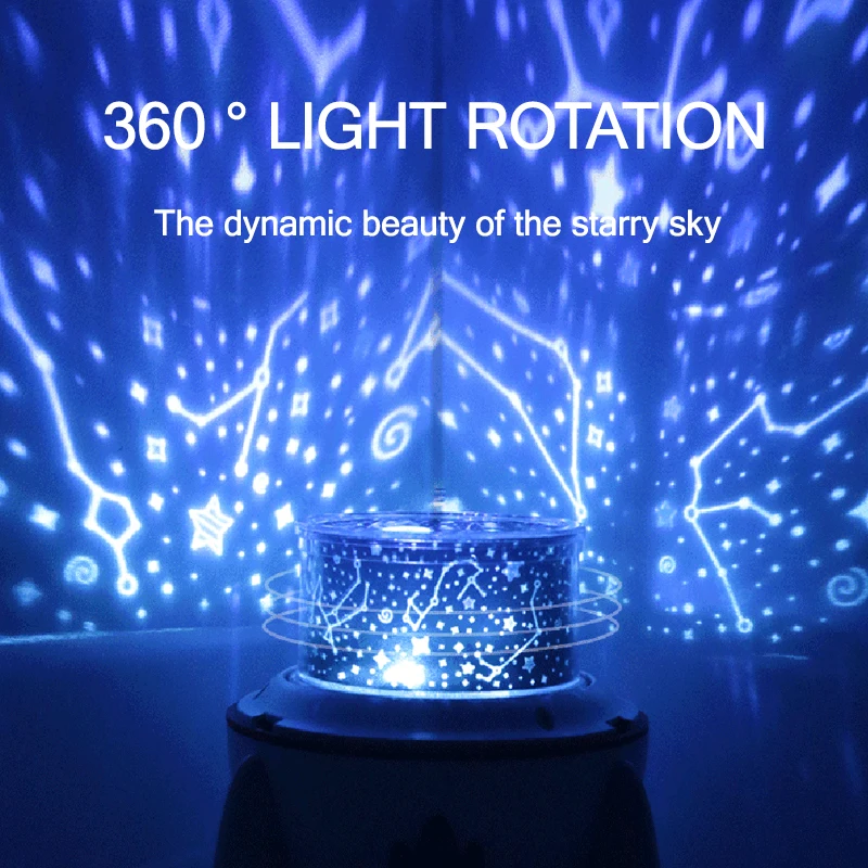 Светодиодный ночной светильник Rocket Galaxy музыка с дистанционным управлением через