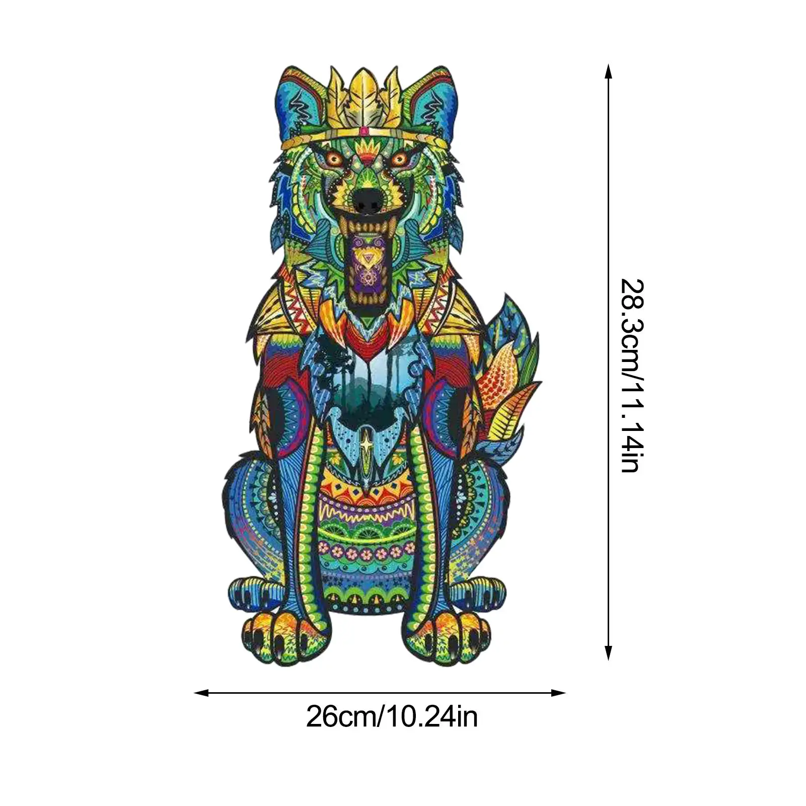 

Wooden Jigsaw Puzzle Animal Shape Unique Cartoon Snake Wolf Wooden Puzzle Toy For Adults Kids Educational Toys New Year Gift