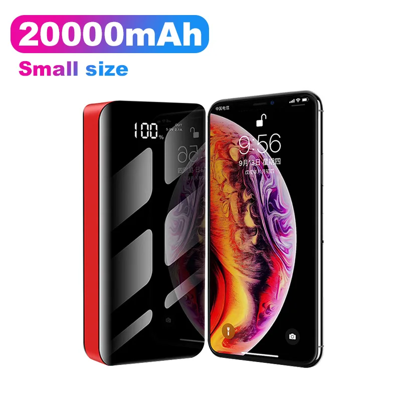 Внешний аккумулятор, 20000 мА/ч, портативное зарядное устройство для samsung Xiaomi Mi, мобильный внешний аккумулятор, внешний аккумулятор, 20000 мА/ч, повербанк