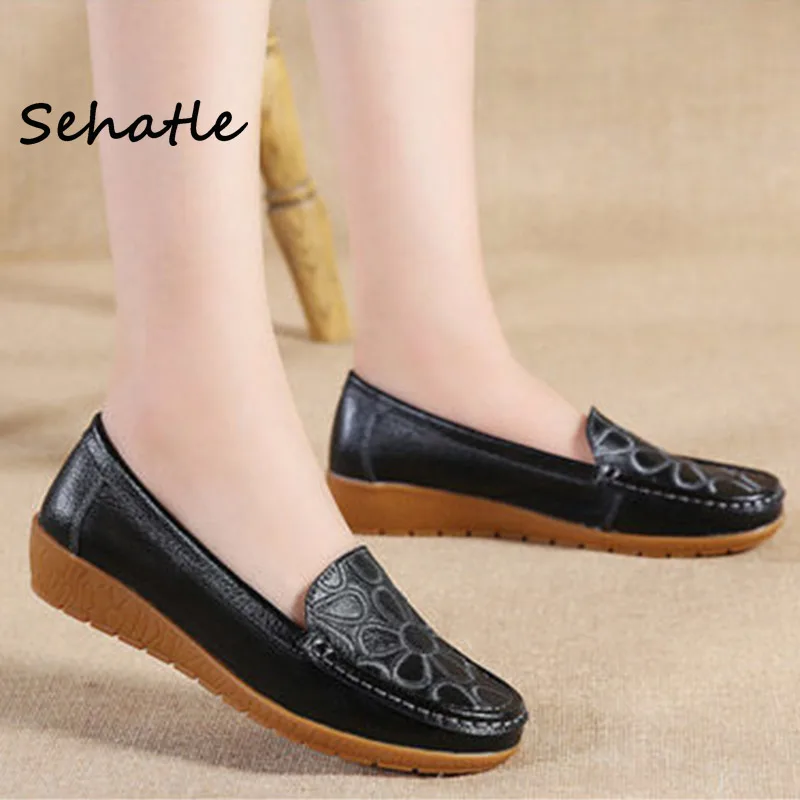 Новые водонепроницаемые Мокасины 2020 плоская платформа Sehatle женская обувь без