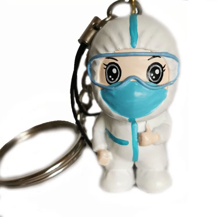 

Cartoon Souvenir Nurse Keyring Thanksgiving Present Cute Resin Gift Toy For Baby Pendant Keychain Hook