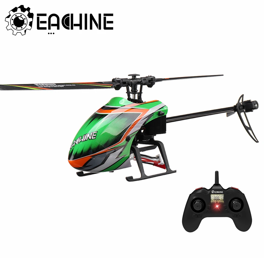 

Eachine E130 RC Helicopter 2.4G Core Motor 4CH 6-Axis Gyro Altitude Hold Stable 15 minutes Flight time Flybarless Nylon RTF Toys