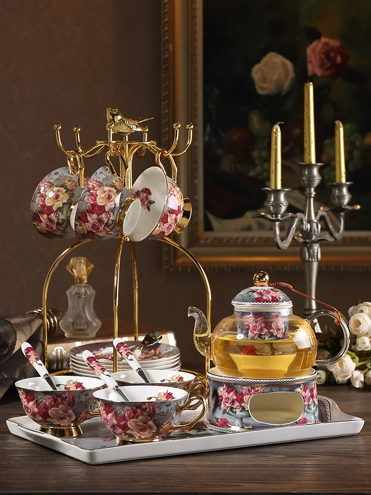 Европейские кофейные чашки набор блюдец из костяного фарфора чайная чашка