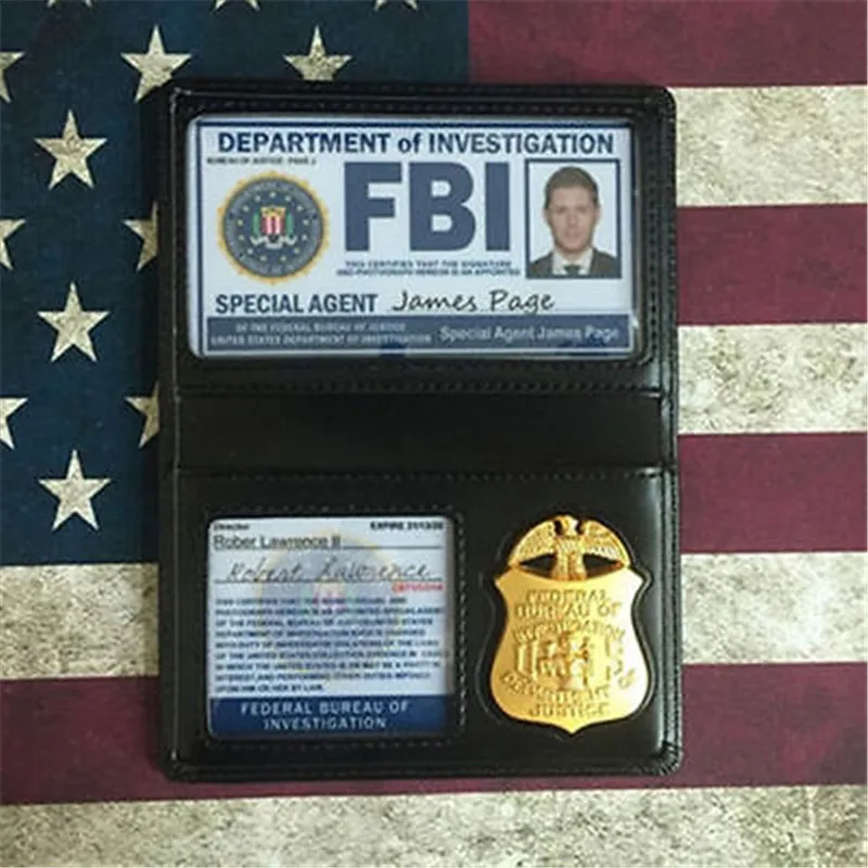 Сверхъестественные FBI Дин Сэм Винчестер металлический держатель карточек ID карты бумажник Хэллоуин косплей реквизит аксессуары рождественские подарки