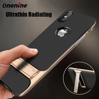 onenine luxury cover case for iphone x 10 funda silicone capa 3d kickstand hybrid 360 protective phone back cover tpu carcasas