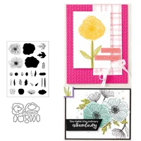 flower metal cutting dies and stamps stencils for diy scrapbooking decorative embossing diy paper cards