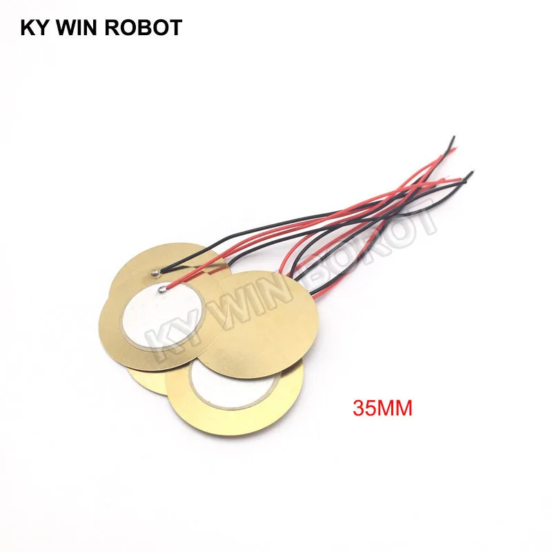 10 шт. пьезоэлектрическая пьезокерамическая пластина пластины диаметром 35 мм для