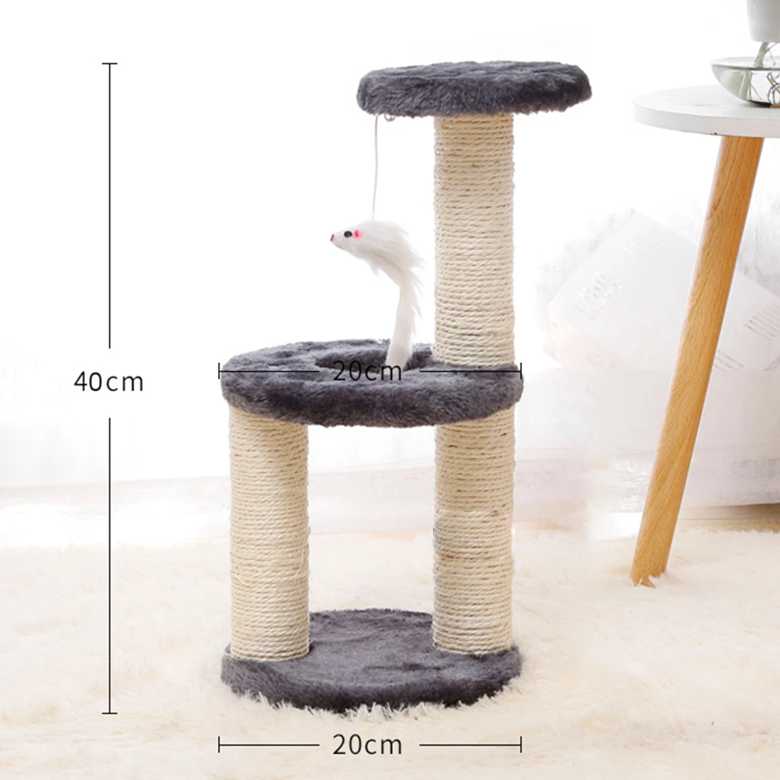 

Cat Climbing Toy Three Layers Scratching Post Board Play Training Toy Home Living Wear Resistance Best Gift For Cat