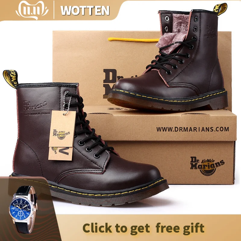 39 46 мужские зимние ботинки удобные брендовые модные коллекция 2019 года кожаные