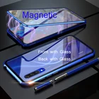 Магнитный чехол для Xiaomi 9T Pro Mi 9 SE 6X CC9 E 360, двухсторонний чехол из закаленного стекла, чехол для Redmi Note 7 Pro K20 Pro, металлический бампер