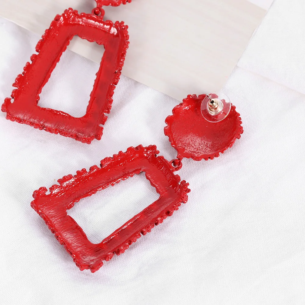 Женские серьги подвески в готическом стиле 1 пара массивные геометрические