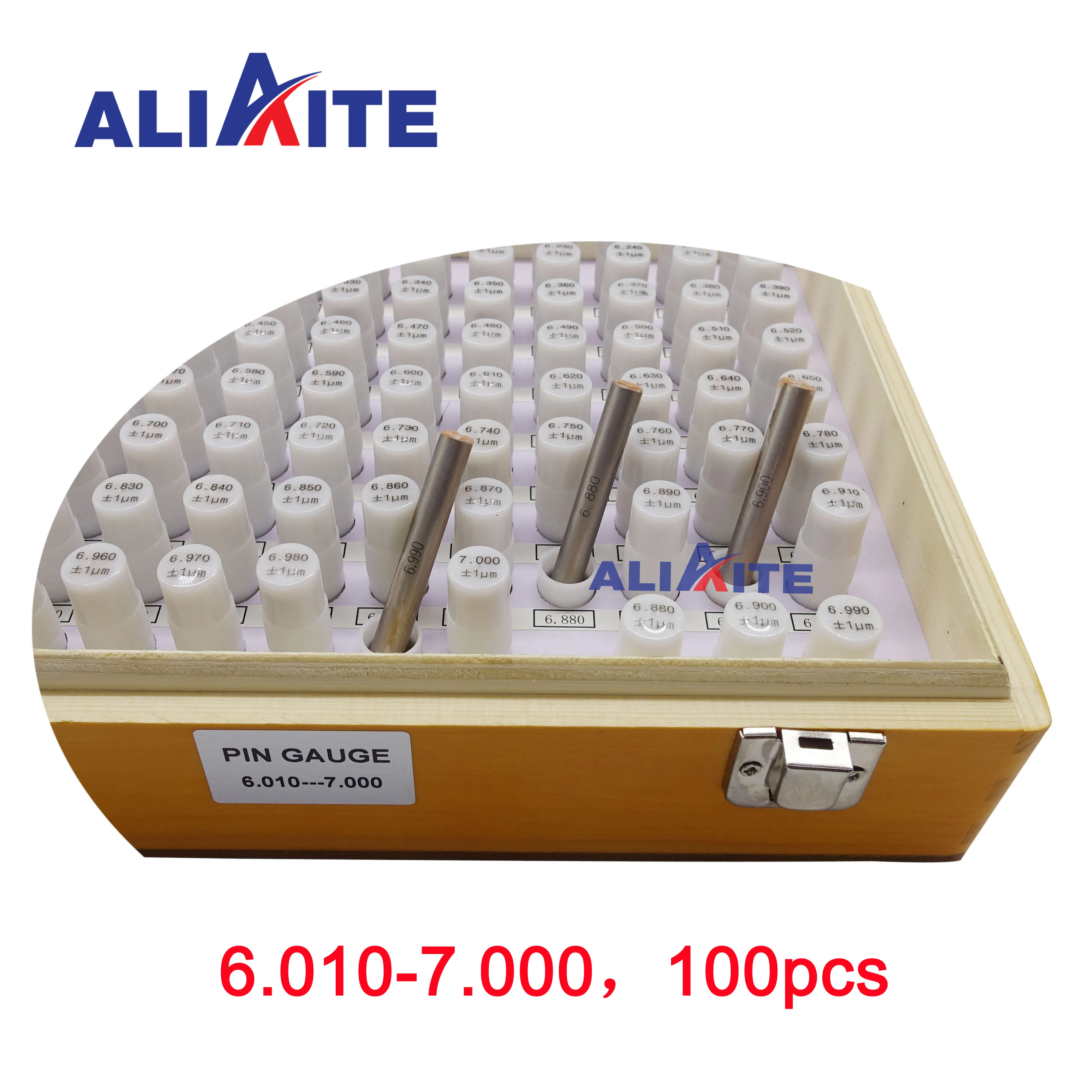 Набор калибровочных штырьков aliaite 6 010 7 000 (шаг: 0 01 100 шт.)|Шаблоны| |