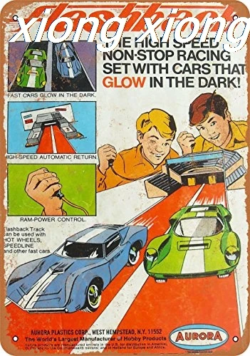 

Metal Sign - 1966 Aurora Flashback Toy Cars - Vintage Look