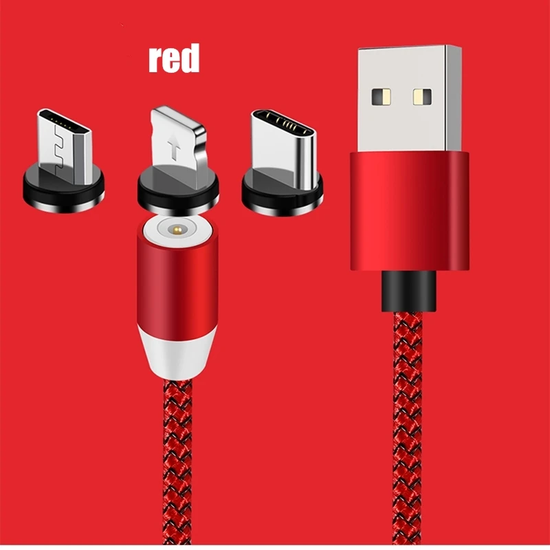 Магнитный USB кабель для зарядки и передачи данных для type-C IOS iPhone Android Micro USB кабель для быстрой зарядки и синхронизации данных для смартфонов