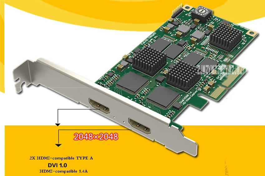 2 канальные HDMI совместимые карты видеозахвата PCIe 2.0 Pro Capture совместимый вход
