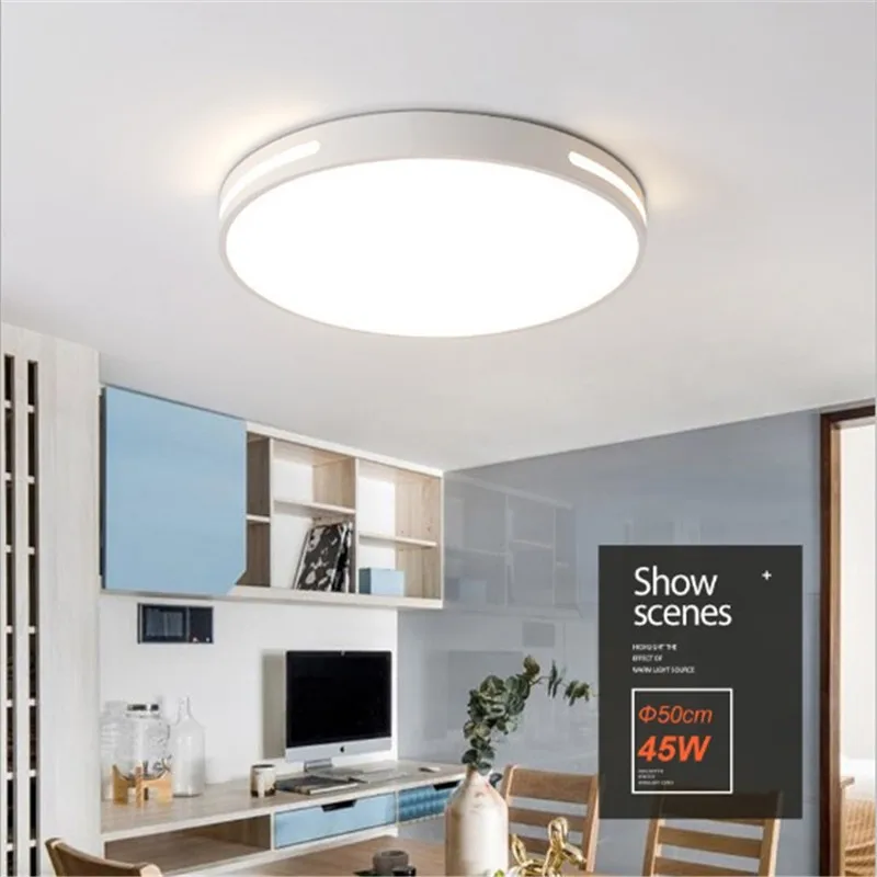 Новый светодиодный потолочный светильник круглый ультратонкий акриловый