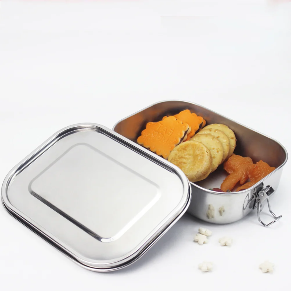 

1400ML Stainless Steel Food Container Bento Box School Outdoor Camping