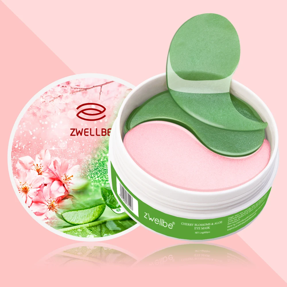 Новинка 60 шт. маска для глаз с коллагеном вишни и алоэ гелевая сна против морщин