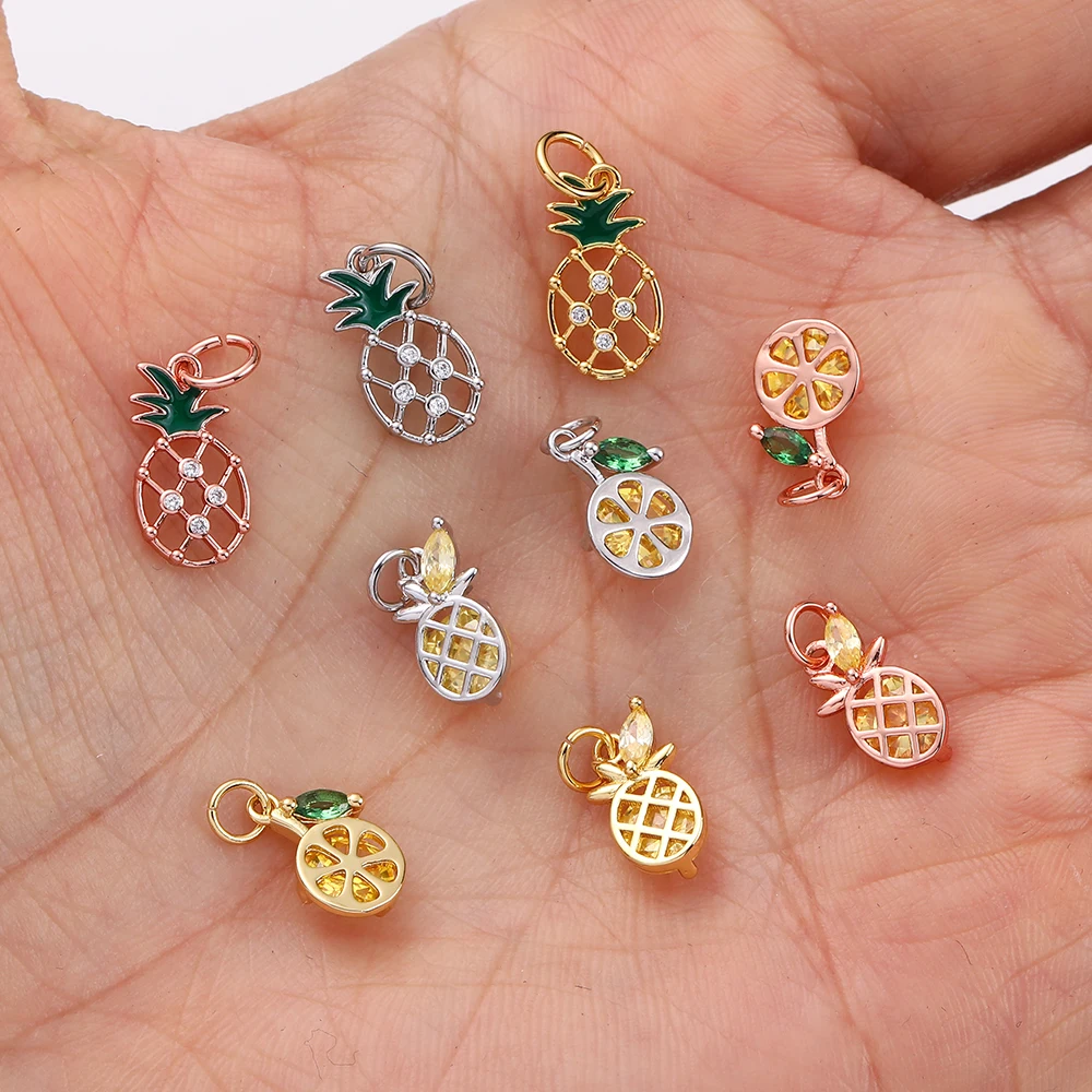 Подвески в виде фруктов шармы для изготовления ювелирных изделий оптом вишня