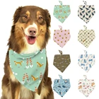 Новый 2021 собака бандана, воротник, платок Треугольники шейный платок вытирания слюней младенцев для небольшое полотенце для собак аксессуары