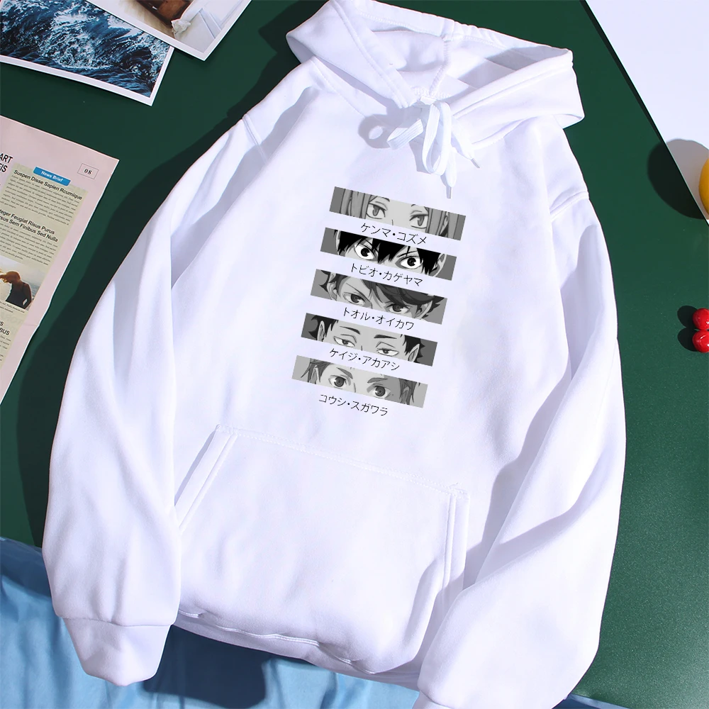 

Толстовка мужская с рисунком волейбола, японская аниме толстовка с капюшоном, топ Kuroo, мультяшный Рисунок Аниме Oya, Haikyuu