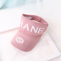 fashion spring summer man woman empty top letter knitted sunscreen hat outdoor sports baseball cap couple fishing riding travel
