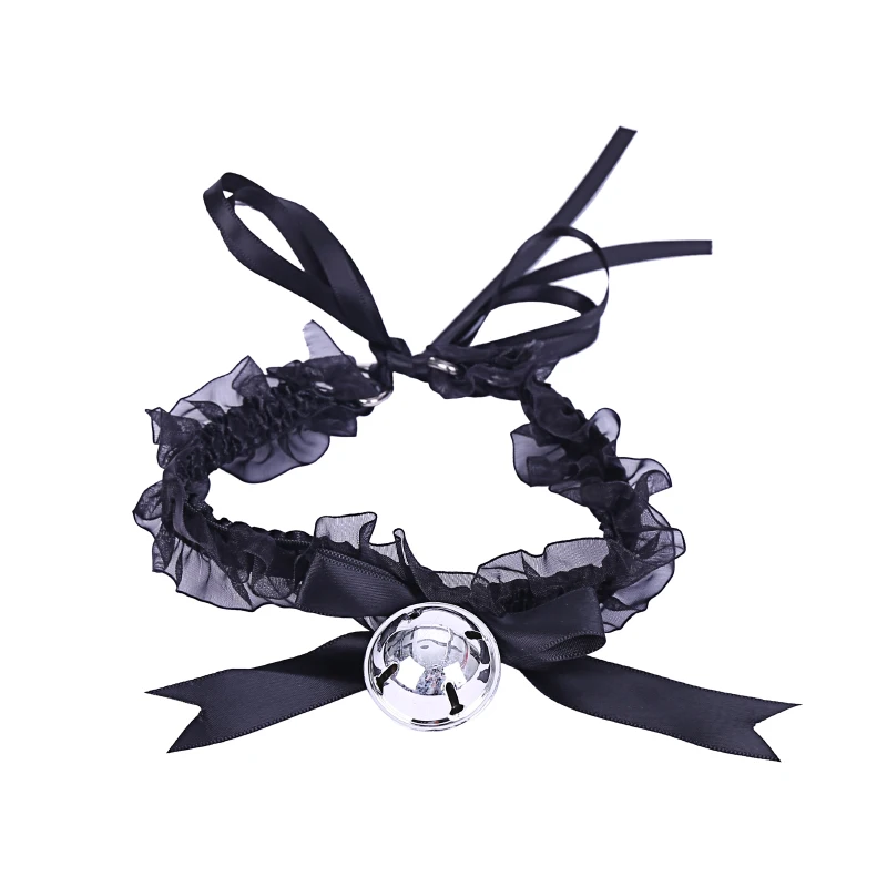 Косплей Банни Сексуальный колокольчик кружевной воротник флирт рабыня БДСМ