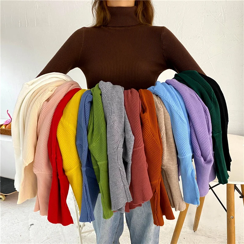

BETHQUENOY Turtleneck Warm Sweaters For Women Christmas Clothes 2020 Pull Femme Hiver Kobieta Swetry Jerseys Mujer Sweter Damski