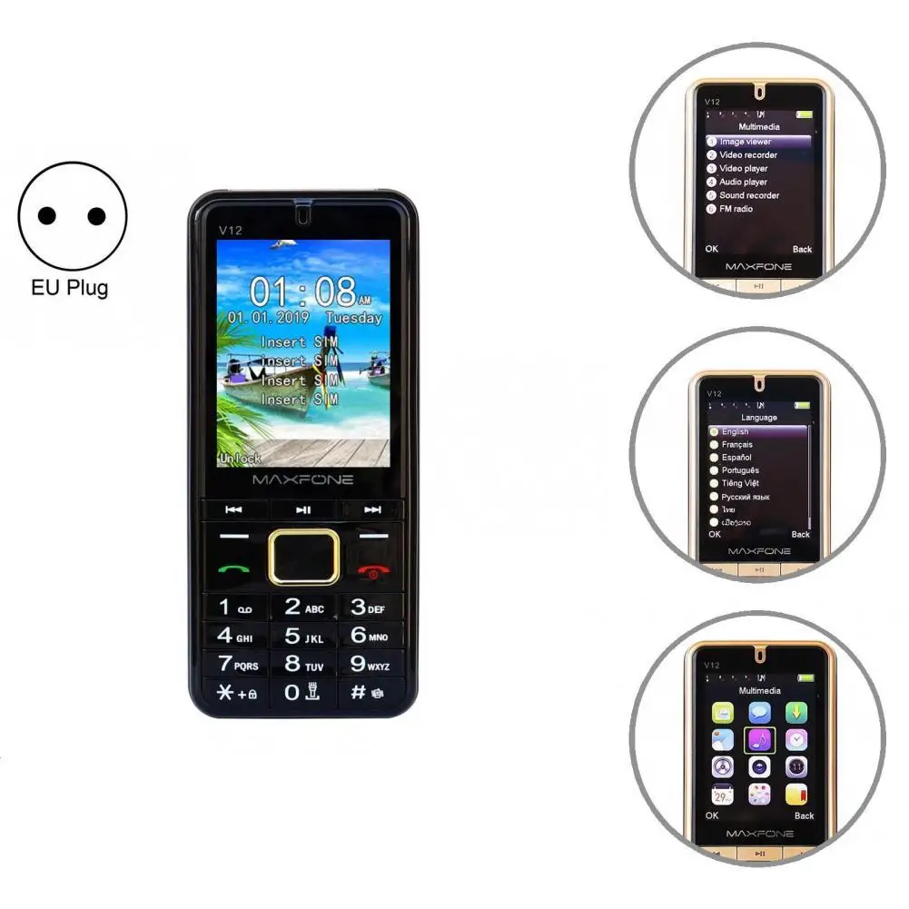 

with Camera Multiple Languages Original Spare Keypad Phone for Kids
