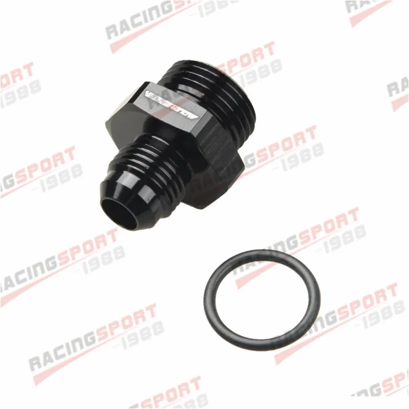 

6AN To 10AN 7/8"-14 UNF Straight O-Ring Adapter Fitting Black/BLUE