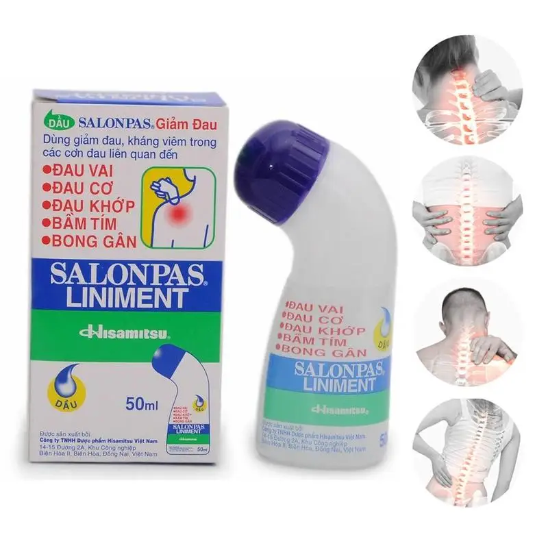 50 мл обезболивающее плечо для облегчения боли в мышцах Salonpas лосьон Линимент ролл жесткая боль Специальный дизайн для спортсмена