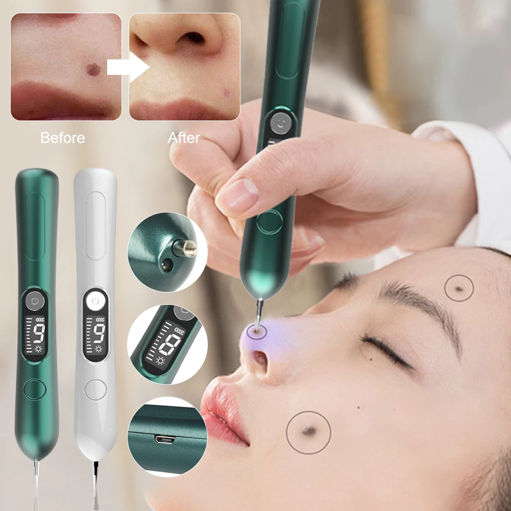 

Portable Beauty Laser Plasma Pen Mole Freckle Removal Beauty Machine Blemish Wart Dark Spot Skin Tag Remover Tool LED Lighting