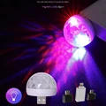 USB светодиодный неоновый волшебный ночсветильник сотовый телефон RGB Мини Рождественская лампа прикроватная лампа Праздничная Вечеринка атмосфера автомобильный сценический свет проектор - фото