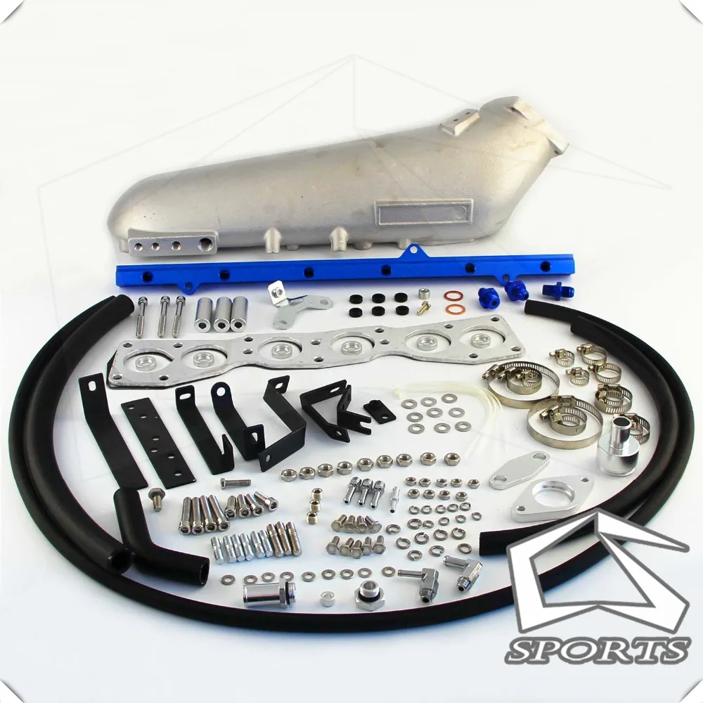 Upgrade Intake Manifold + Fuel Rail Fits For T*oyota S*upra T*urbo J*ZA80 2*JZGTE 93-98 | Автомобили и мотоциклы