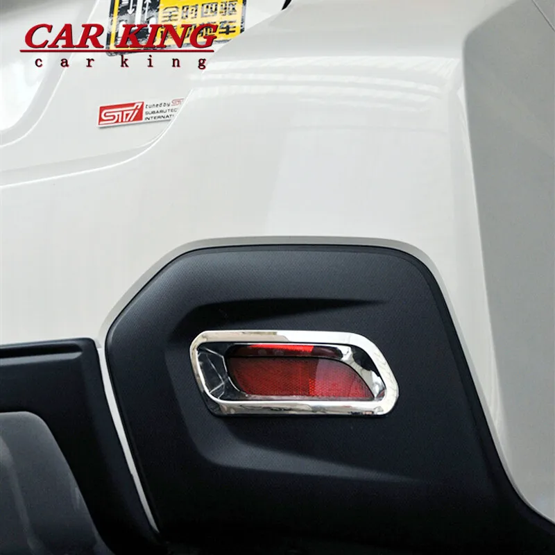 

FOR Subaru XV Crosstrek 2013 2014 2015 ABS Chrome Rear Back Fog Light Lamp Reflector Cover Trim Car Styling Accessories 2pcs