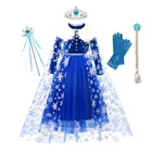 Детское платье с длинным рукавом и принтом Холодное сердце