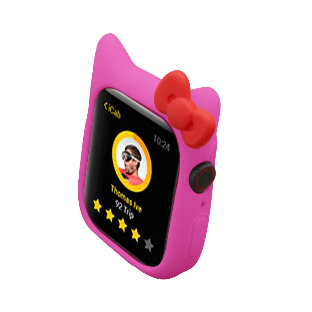 Чехол Serilabee KIT TY CAT для apple watch 4 5/3/2/1 40 мм 44 мм милый защитный силиконовый чехол s для iwatch series 4 5/3/2/1