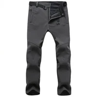 winter pants men outwear soft shell fleece thermal trousers mens casual autumn thick stretch waterproof military tactical pants