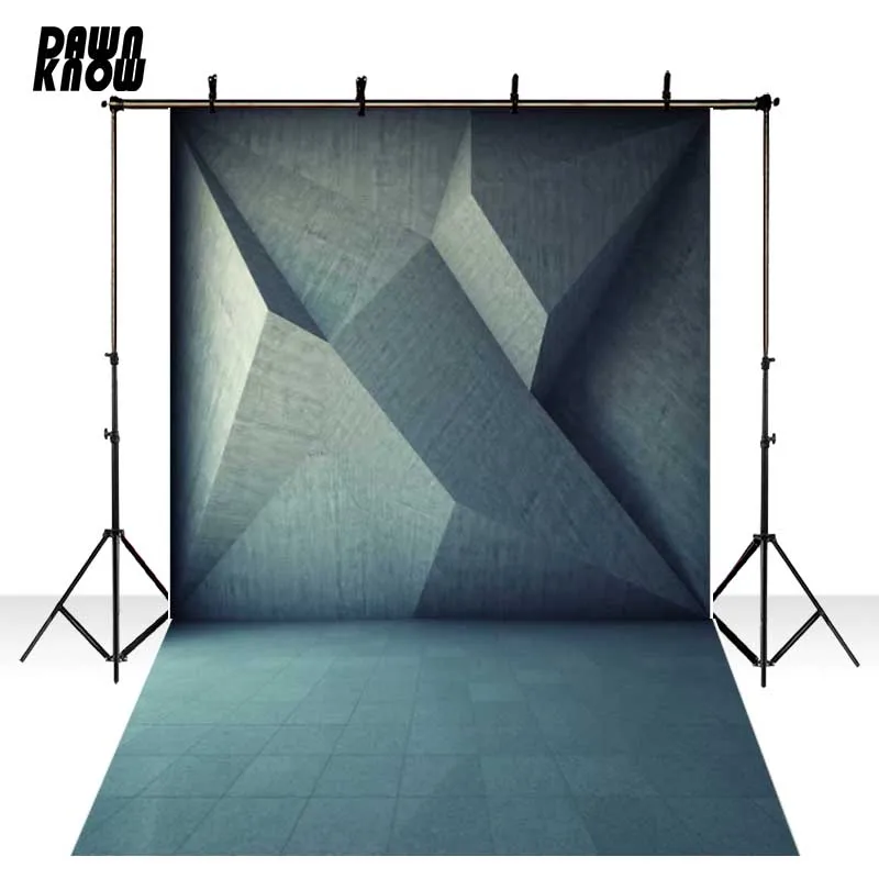 Виниловый фон для фотосъемки с изображением бетонной стены и кирпичной