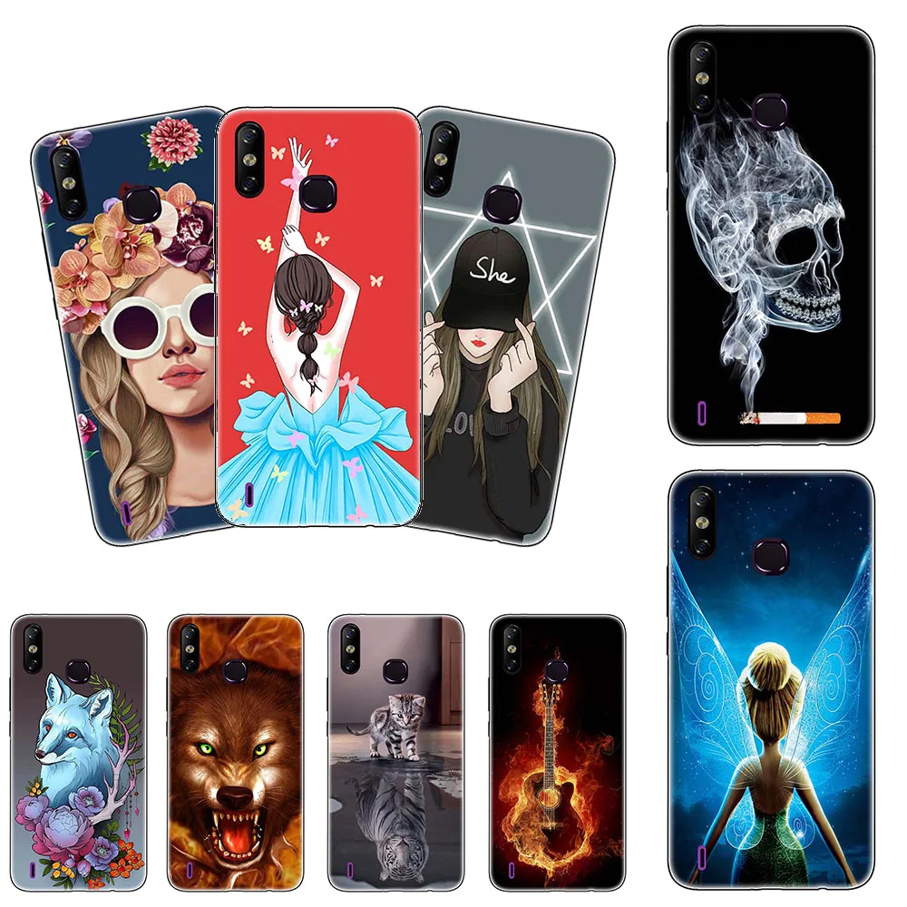 Мягкий силиконовый чехол для Infinix Hot 8 7 Pro X625 X624 Smart3 Plus X627 S4 X626 HD с изображением
