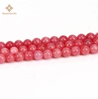 natural red jades beads smooth round loose stone beads for jewelry making diy earrings bracelets accessories 15inches 6810mm