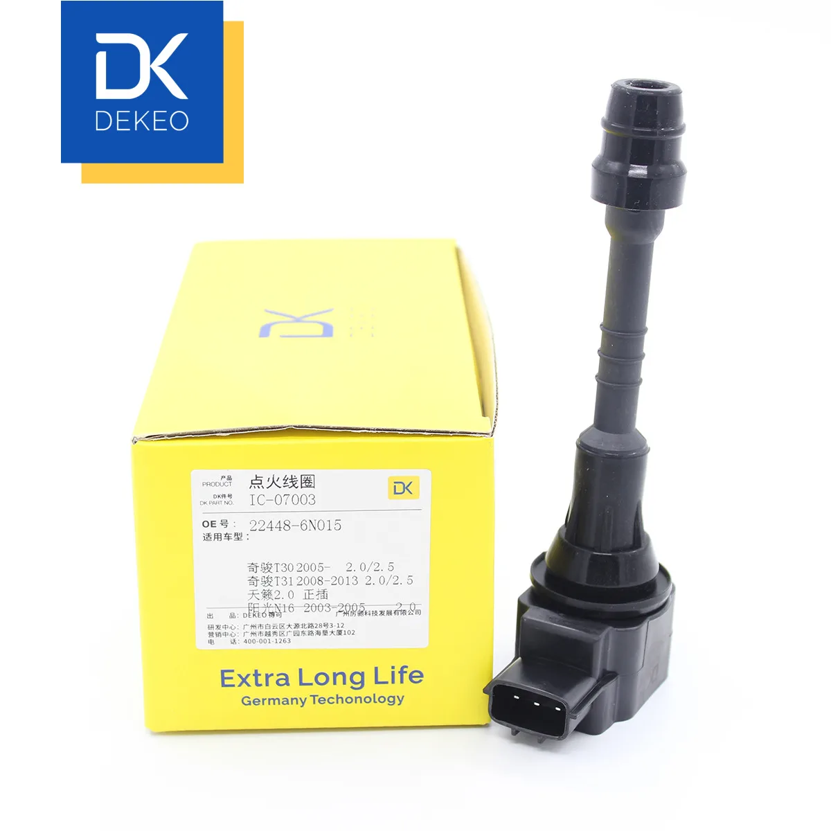 Катушка зажигания DEKEO для Qijun T30 T31 Teana 2 0 Nissan sunny B15 N16 22448 6N015|Катушка зажигания| |