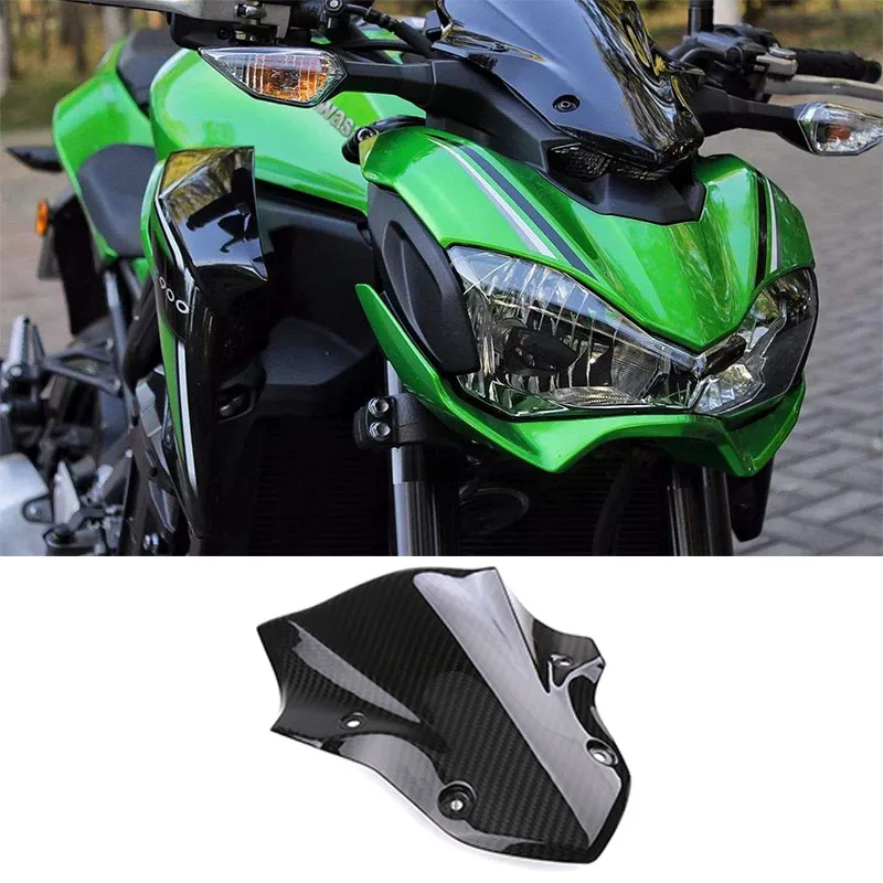 

Чехол для бака мотоцикла из углеродного волокна, ветрозащитный экран для Kawasaki Z900 2017-2020