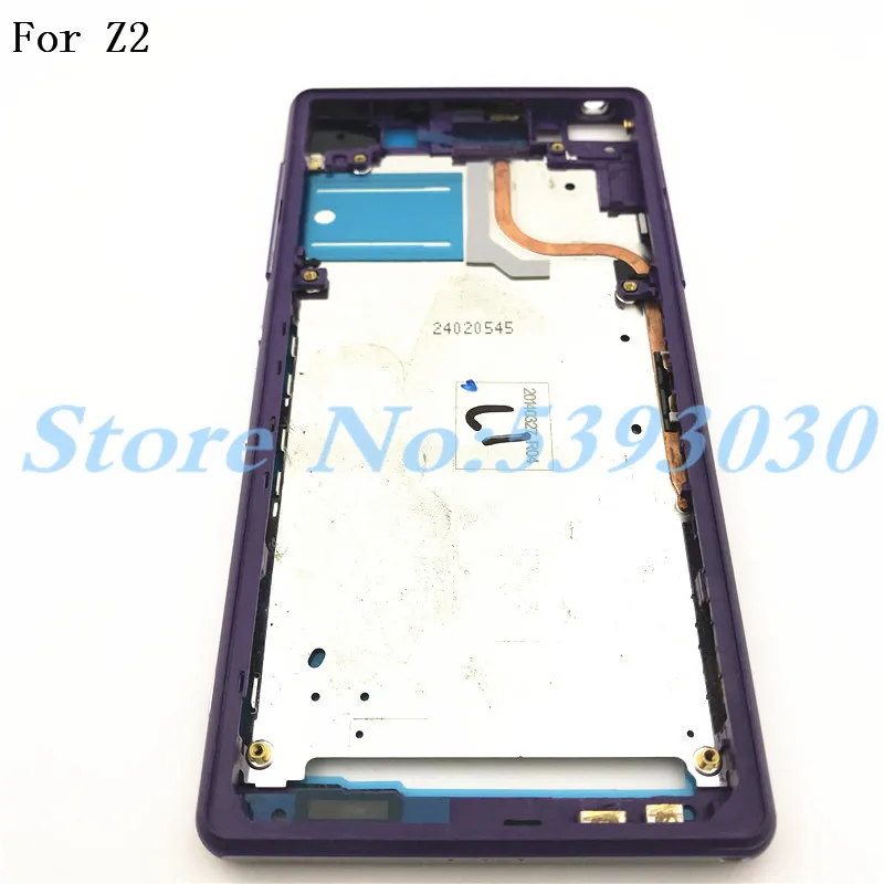 Сменный корпус металлическая средняя рамка с заглушкой от пыли и клеем для sony Xperia