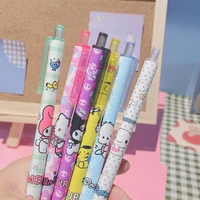 3pcslot cute 0 5mm anime gel pen kawaii dog press pen neutral pen signature pen school writing supplies gift