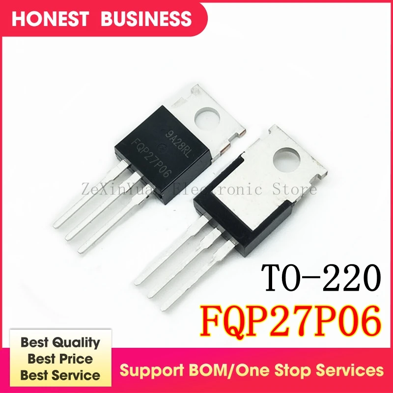 

10 шт./лот FQP27P06 27P06 TO-220 В наличии