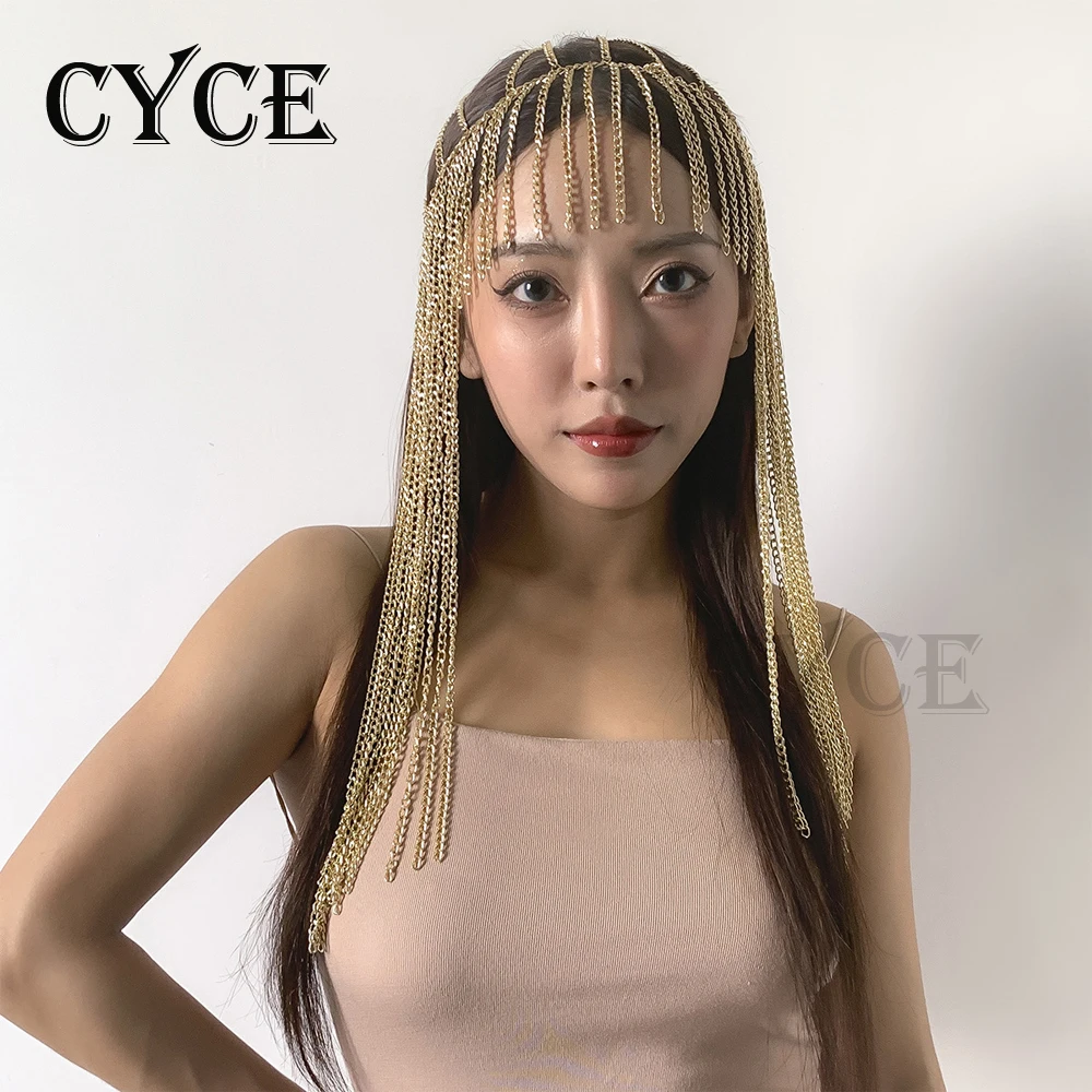 

Геометрическая Длинная кисточка CYCE 2022, металлическая цепочка для волос, праздвечерние чный вечерний головной убор для шоу, для женщин и дев...